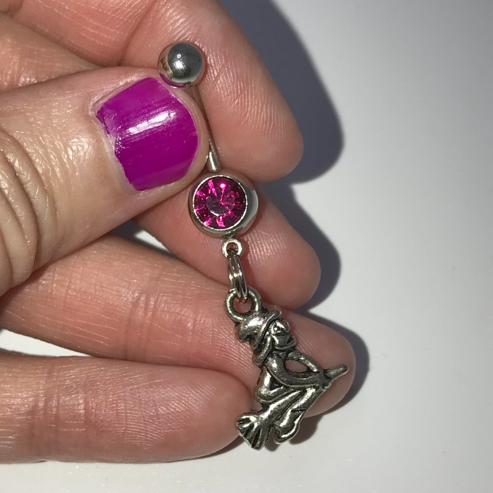 Witch Dangle Belly Ring
